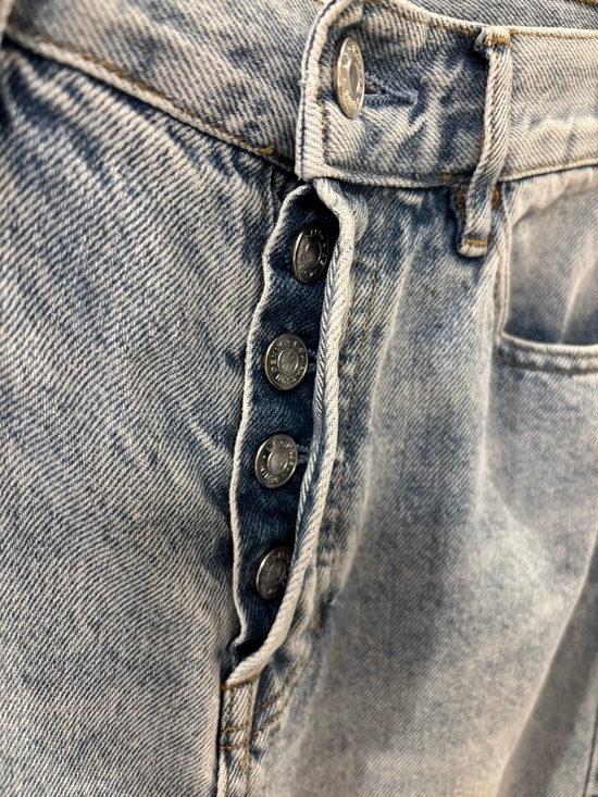 PacSun High Rise Straight Distressed Ripped Knees Cotton Jeans size 25 - Picture 9 of 16